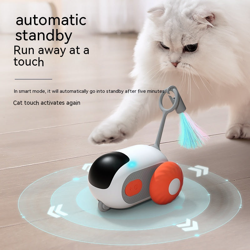 Remote Control Interactive Cat Car Toy USB Charging Chasing Automatic Self-moving Remote Smart Control Car Interactive Cat Toy Pet Products - Global Trending