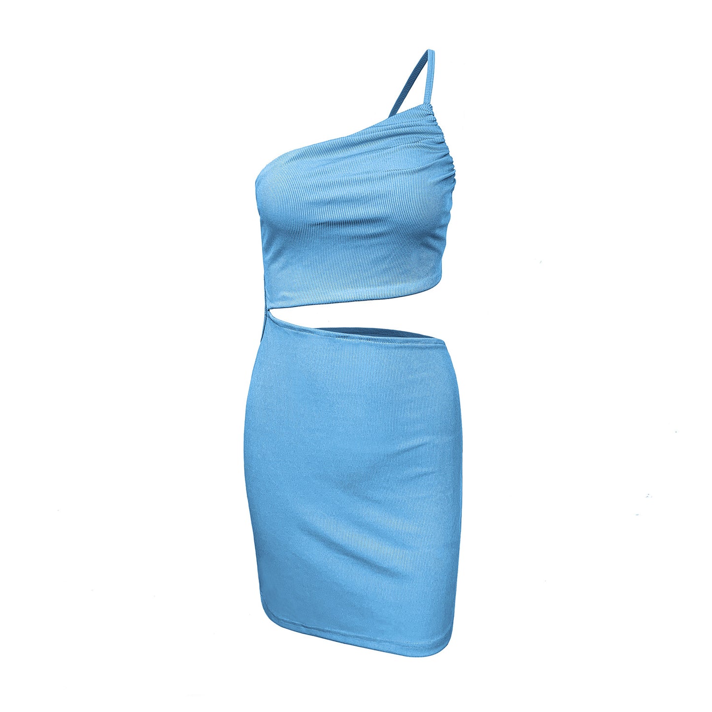 Design Sense Niche Shoulder Drawstring Dress Women - Global Trending
