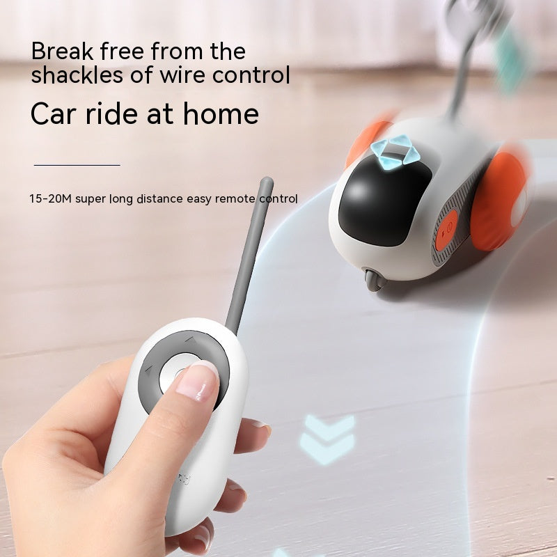 Remote Control Interactive Cat Car Toy USB Charging Chasing Automatic Self-moving Remote Smart Control Car Interactive Cat Toy Pet Products - Global Trending